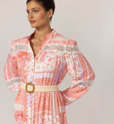 Gwen Langes Kleid - Blumenmuster - 100% Viskose - 5