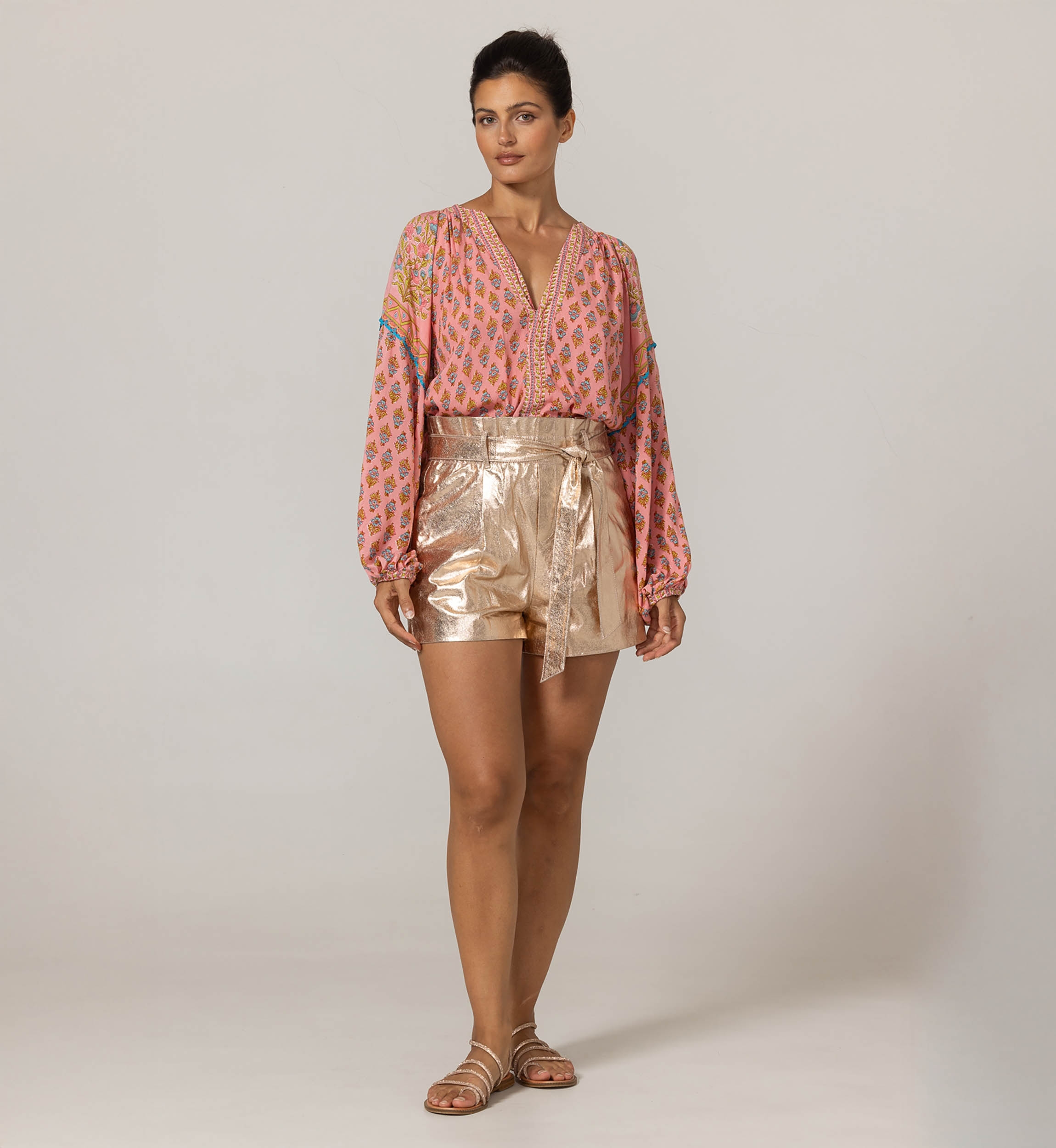 Karis Bluse - Blumenmuster - 100% Modal - Miss June Paris - 3