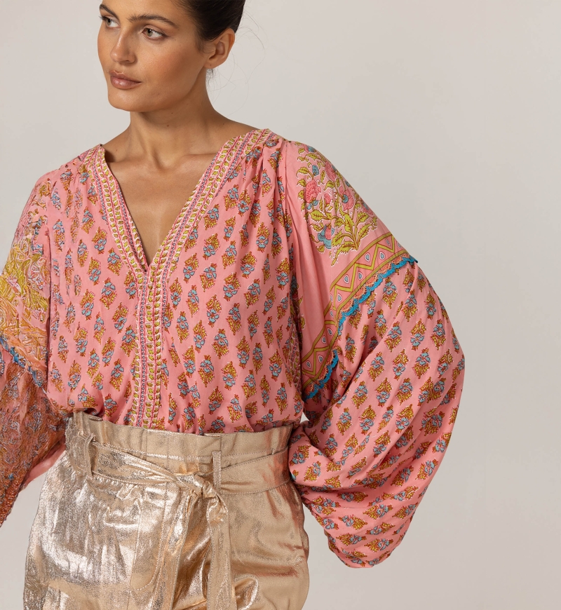 Blusa Karis - Padrão Floral - 100% Modal - Miss June Paris - 5