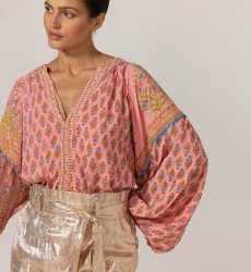 Karis Bluse - Blumenmuster - 100% Modal - Miss June Paris - 5