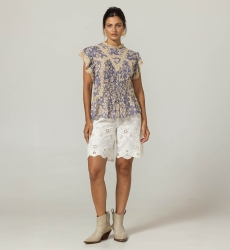 Blusa Kira - Padrões Florais - 100% Voile de Algodão - Miss June Paris - 3