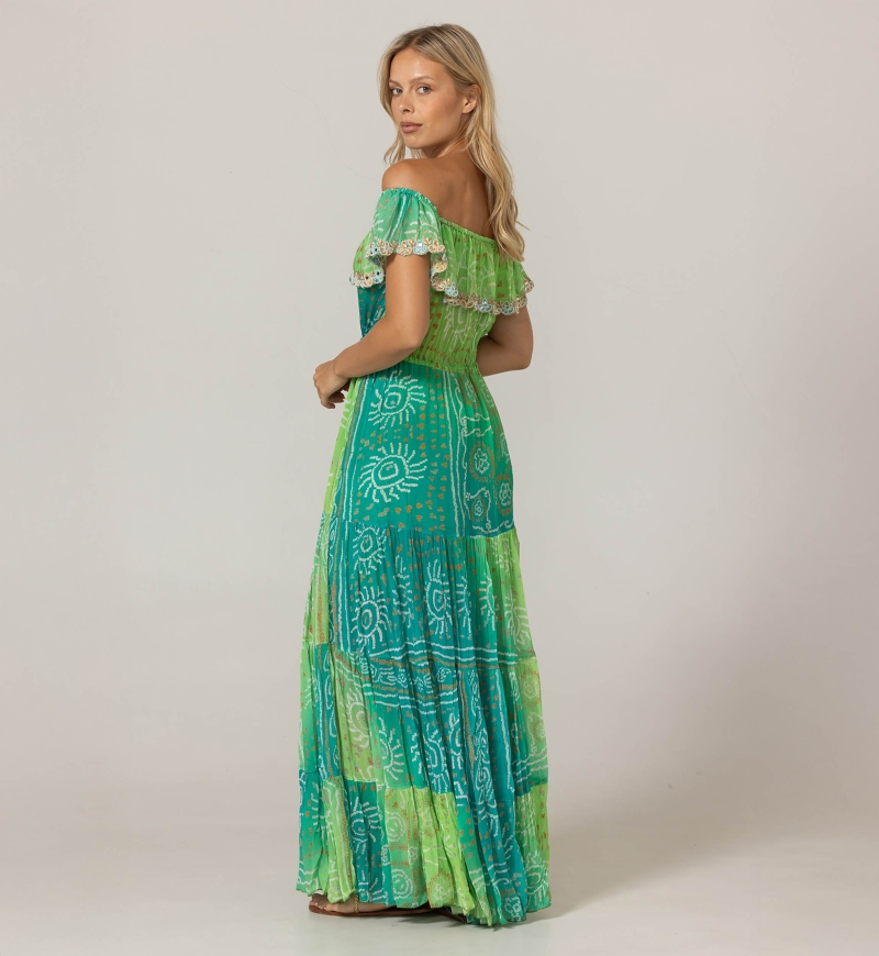 Langes Kleid Talya - 100% Rayon - Miss June Paris - 9