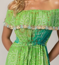 Long Dress Talya - 100% Rayon - Miss June Paris - 10