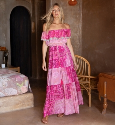 Vestido Largo Talya - 100% Rayón - Miss June Paris - 1