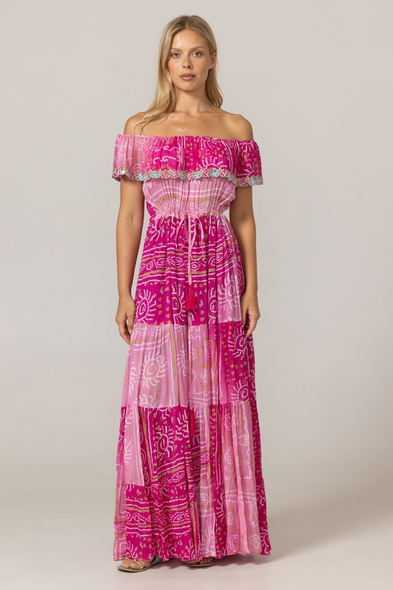 Abito Lungo Talya - 100% Rayon - Miss June Paris - 3