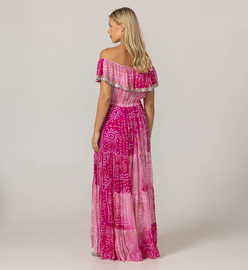 Abito Lungo Talya - 100% Rayon - Miss June Paris - 4