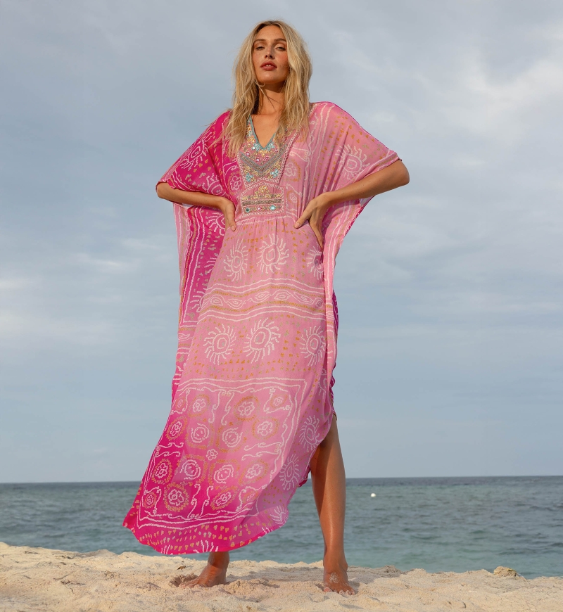 Langes Kleid Talya - 100% Rayon - Miss June Paris - 2