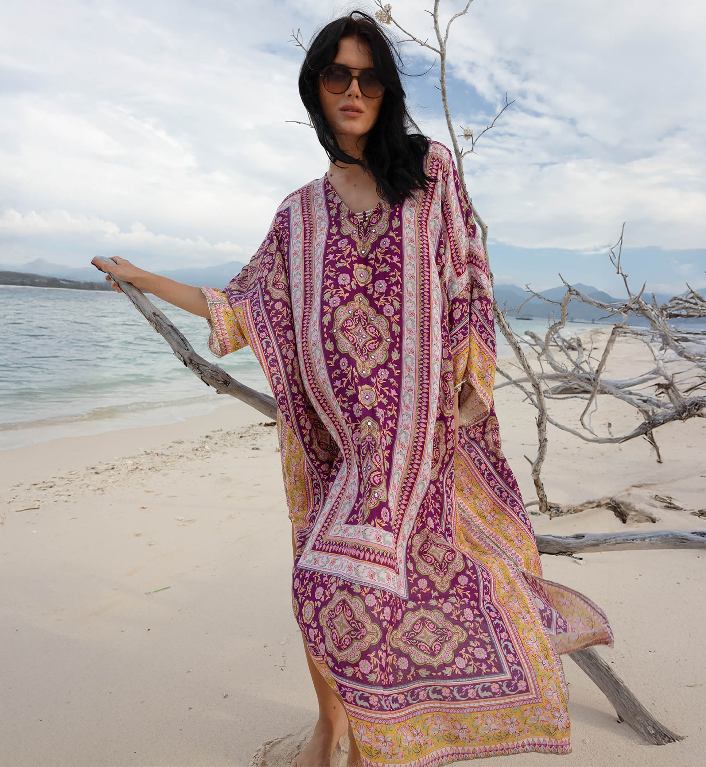 Vestido Longo Tia - 100% Modal - Miss June Paris - 2