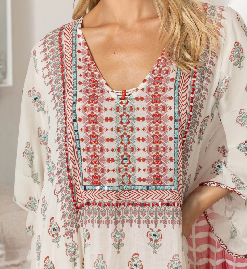 Langes Kleid Tula - 100% Modal - Miss June Paris - 5