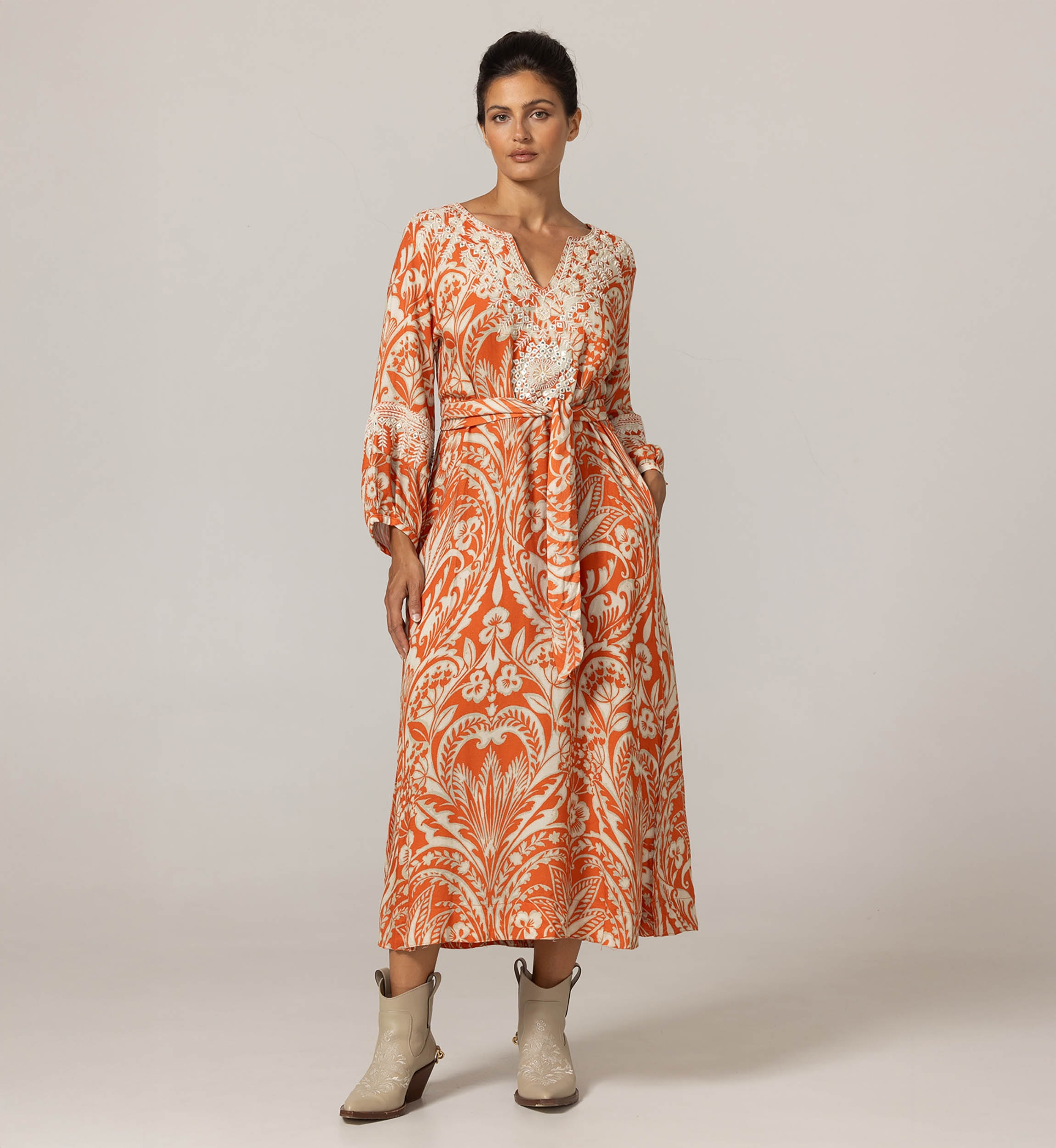 Robe Longue Mareva - 100% Rayon - Miss June Paris - 3