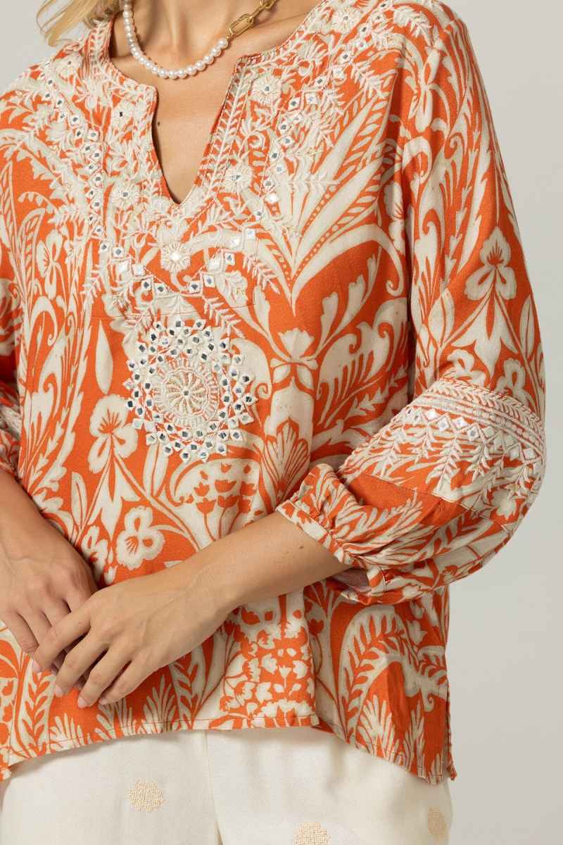 Blusa Maeva - 100% Rayon - Miss June Paris - 5