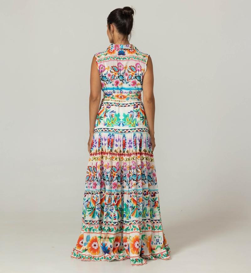 Robe Longue Neela - 100% voile de coton - Miss June Paris - 4