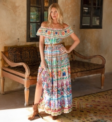 Langes Yalla-Kleid - 100% Baumwollvoile mit Spitze - Miss June Paris - 2