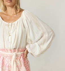 Blouse Azura - Viscose et Polyester Metallique - Miss June Paris - 5