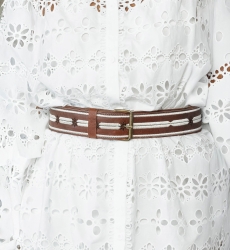 Ceinture Cuir Gemma marron - Miss June Paris - 9
