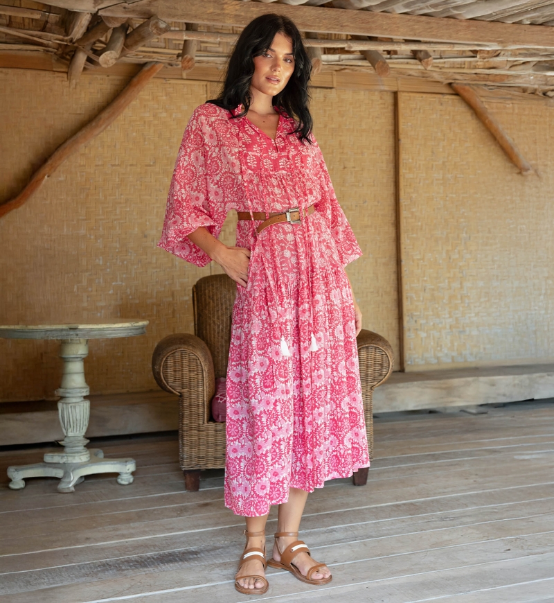 Robe Longue Felicity - 100% voile de coton - Miss June Paris - 2