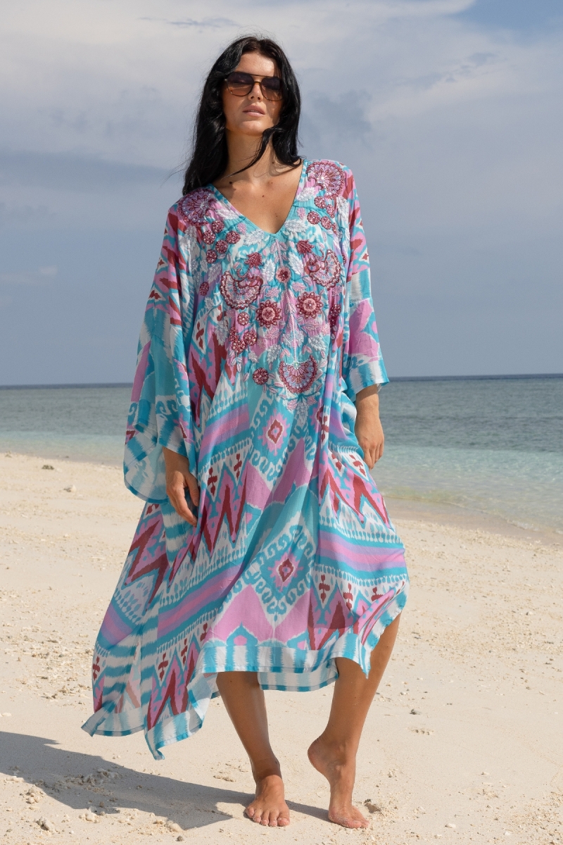 Abito Lungo Joya - 100% Modal con Pizzo - Miss June Paris - 1