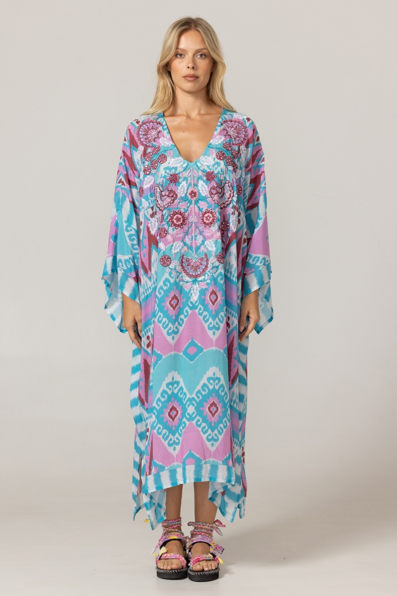 Vestido Longo Joya - 100% Modal com Renda - Miss June Paris - 3