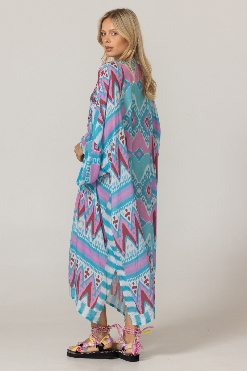 Lange Robe Joya - 100% Modal mit Spitze - Miss June Paris - 4