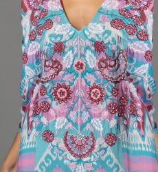 Lange Robe Joya - 100% Modal mit Spitze - Miss June Paris - 5