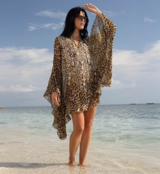 Kayla Caftano Corto - 100% Georgette Rayon - Miss June Paris - 1