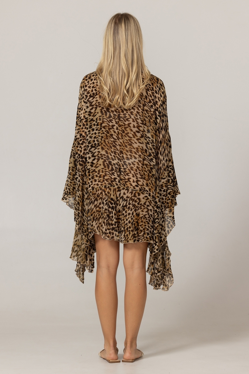 Kayla Caftano Corto - 100% Georgette Rayon - Miss June Paris - 4