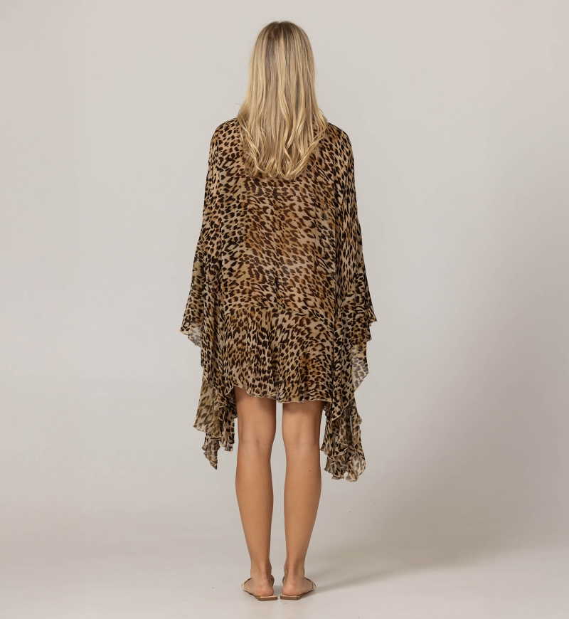 Kayla Kurzer Kaftan - 100% Georgette-Rayon - Miss June Paris - 4