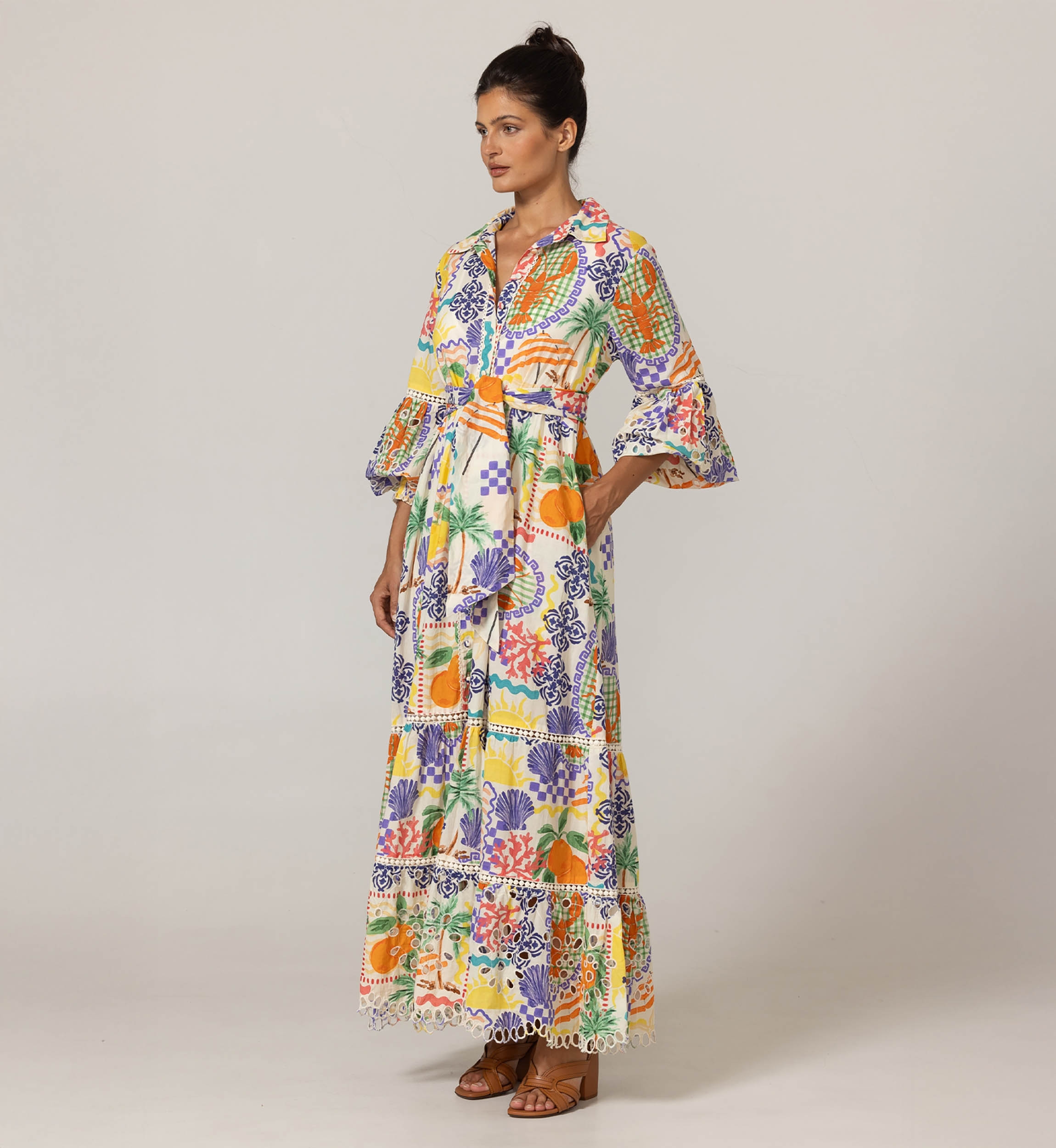 Vestido Longo Lotus - 00% Algodão - Miss June Paris - 3