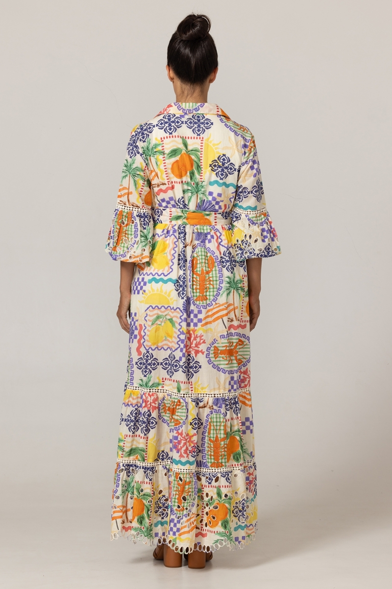Vestido Largo Lotus - 100%  Algodón  - Miss June Paris - 4
