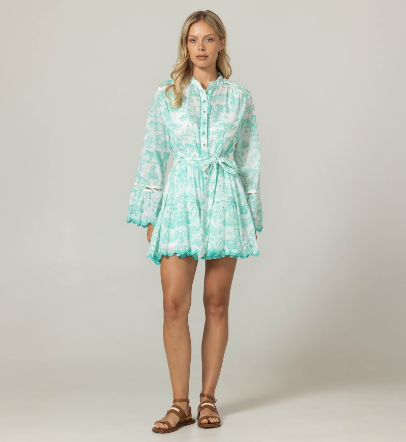 Robe Courte Soa - 100% voile de coton - Miss June Paris - 3