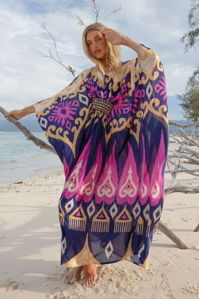 Long Melody Kaftan - 100% Modal - Miss June Paris - 1