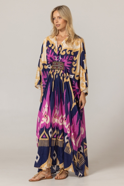 Long Melody Kaftan - 100% Modal - Miss June Paris - 3