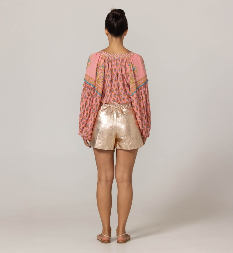 Short de Couro Glitter - 100% de couro - Miss June Paris - 7