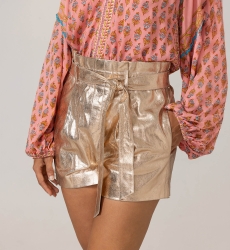 Short de Couro Glitter - 100% de couro - Miss June Paris - 8