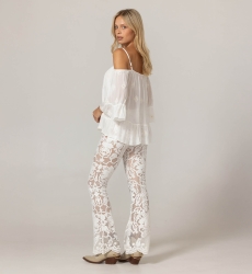 Pantalon Darling - en dentelle 100% viscose - Miss June Paris - 4