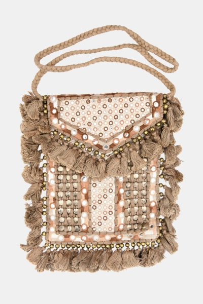 bohemian TASSELS fancy cotton bag - Miss June