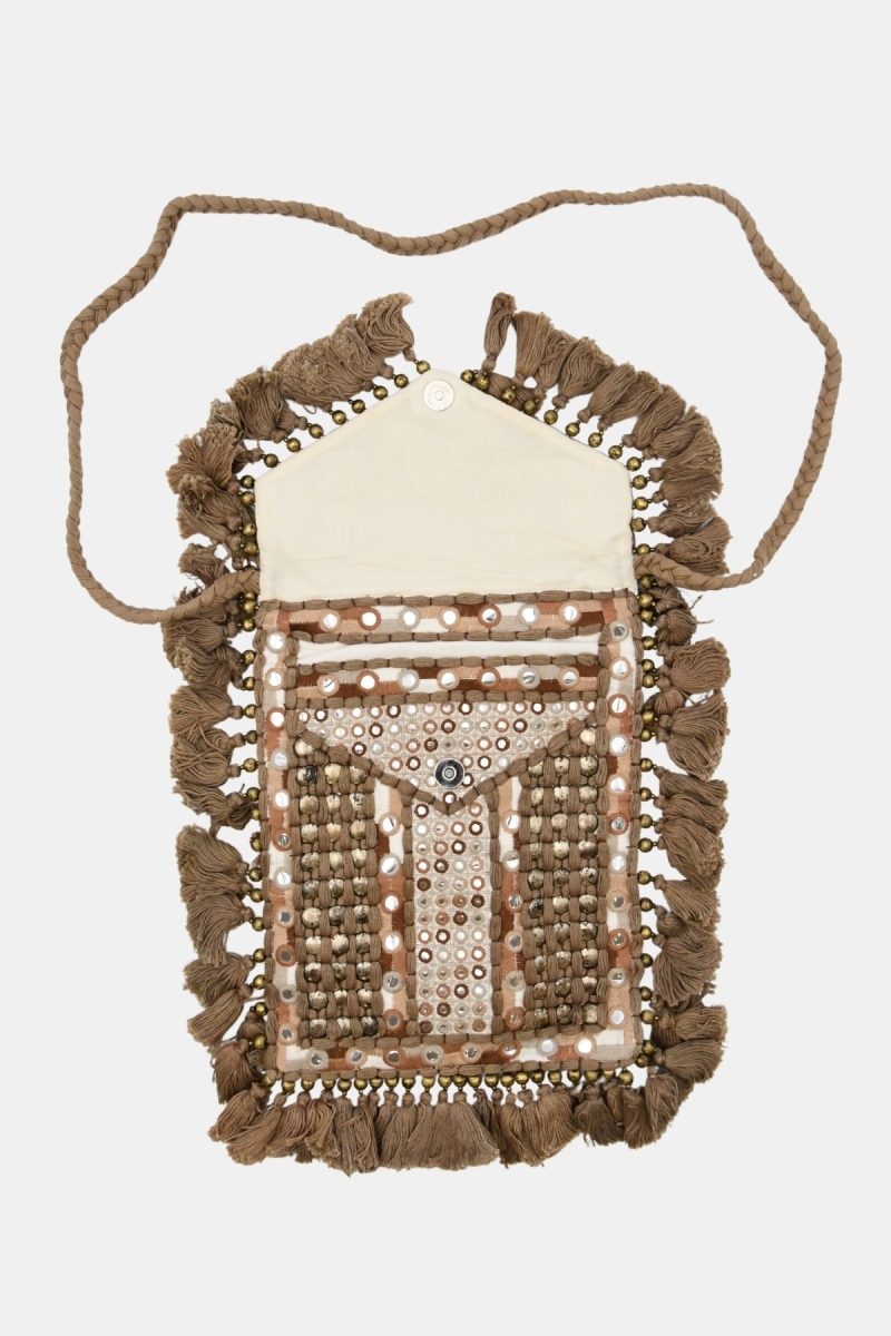 sac coton fantaisie boheme TASSELS - Miss June Paris - 2