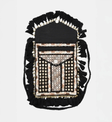 Bolso TASSELS - beige - negro - Miss June Paris - 6