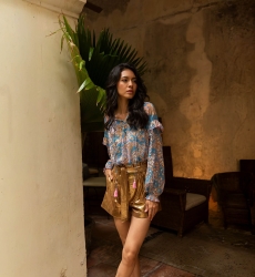 Short de Couro Glitter - 100% de couro - Miss June Paris - 10