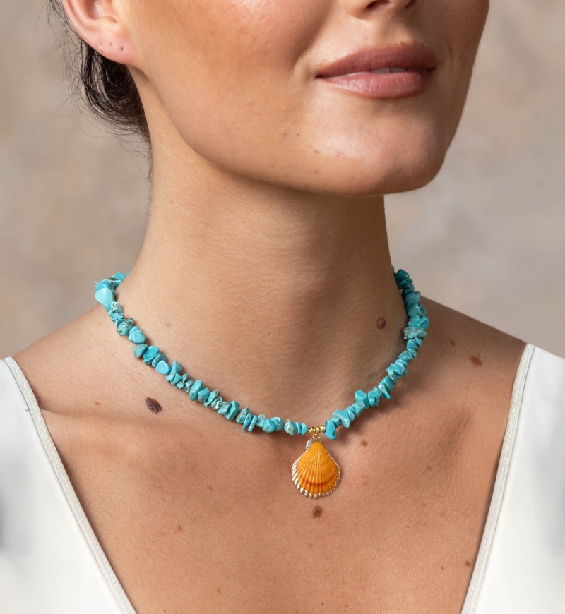 Fantasievolle Boho-Muschelkette - Miss June