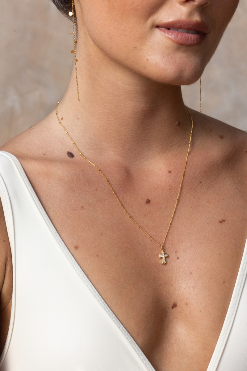 Modeschmuck-Kreuzkette - Miss June