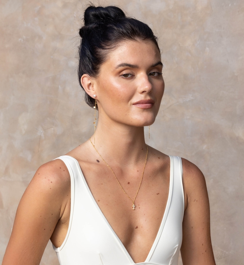 Modeschmuck-Kreuzkette - Miss June