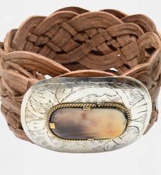 Ceinture Cuir Broadway - couleures assorties - style boho chic - Miss June Paris - 37