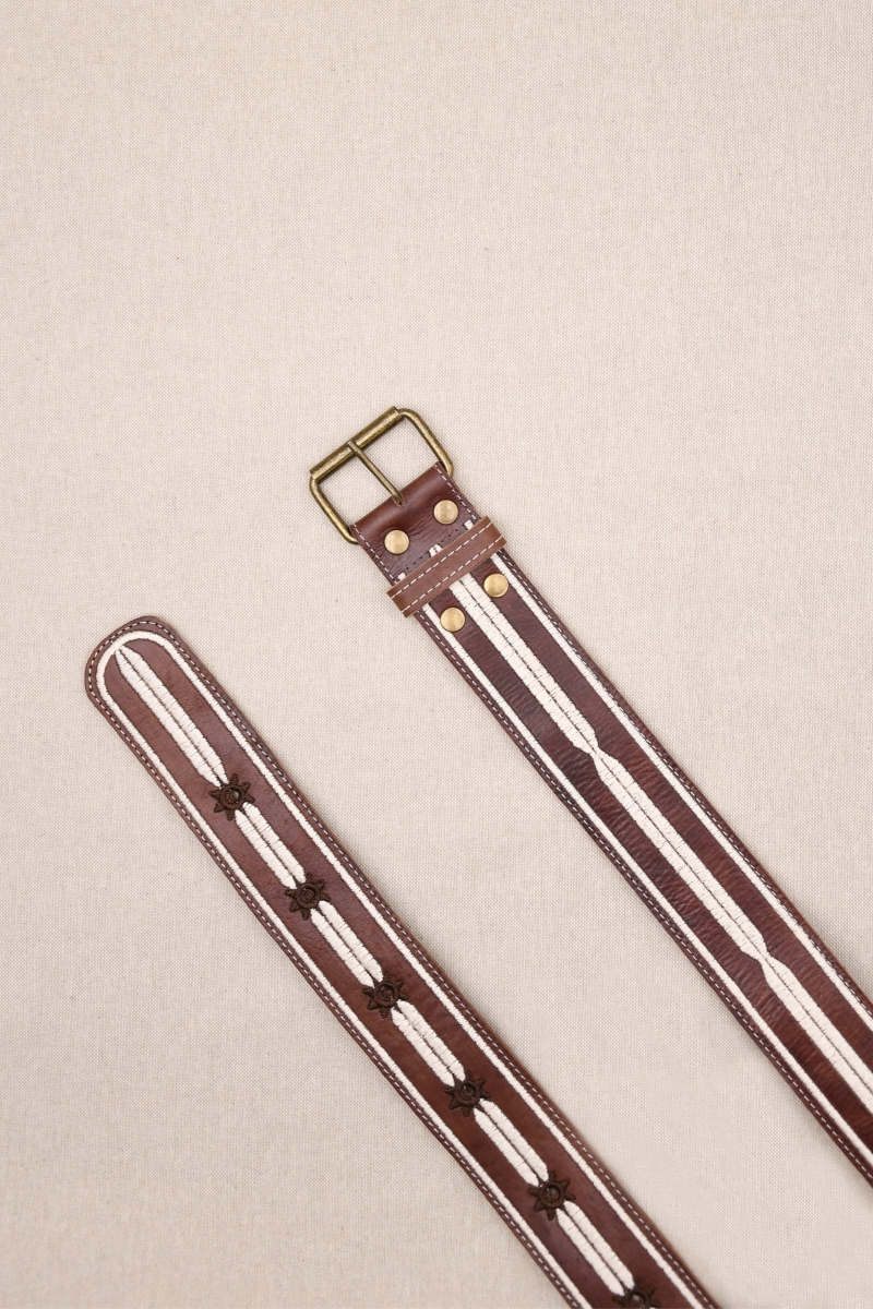 Cintura in pelle marrone Gemma – Miss June Paris – 1