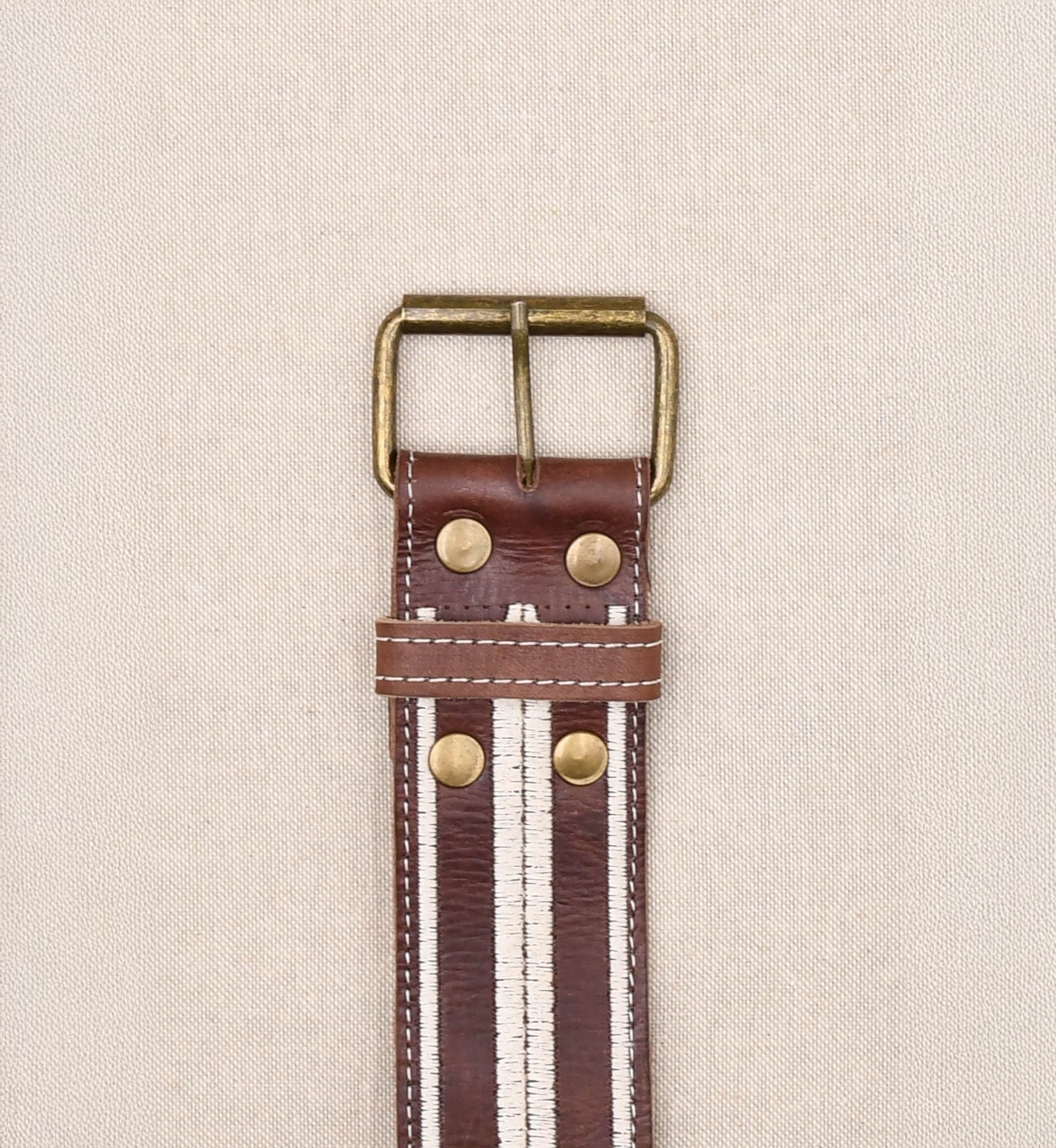 Ceinture Cuir Gemma marron - Miss June Paris - 2