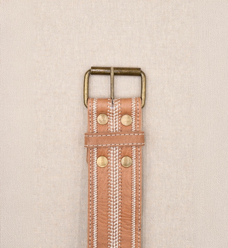 Cintura in pelle marrone Greta – Miss June Paris – 1