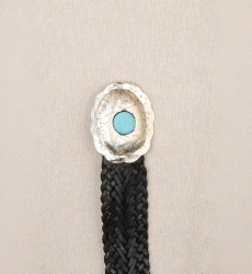 Cinto de Couro Preto com Fivela Prateada Janna – Miss June Paris – 1