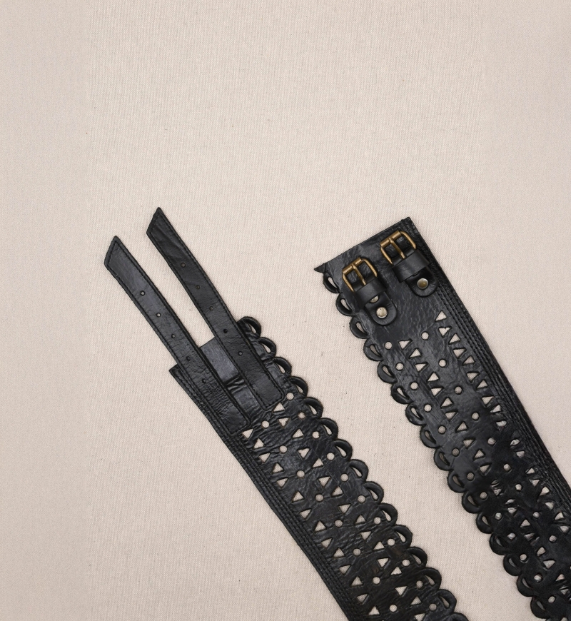 Joan Leather Belt – Black – Miss June Paris – 2