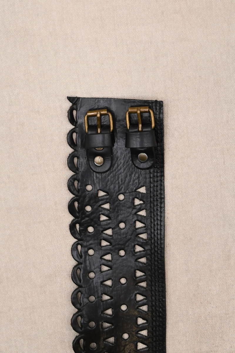 Cinturón de cuero Joan – Negro – Miss June Paris – 1