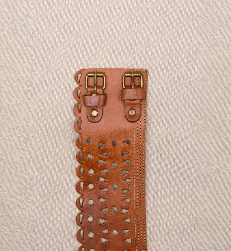 Cinto de couro Joan – Tan – Miss June Paris – 1